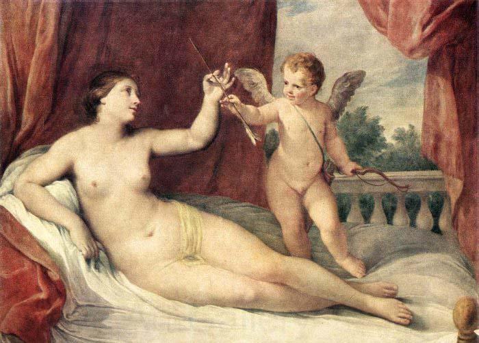 RENI, Guido Reclining Venus with Cupid France oil painting art